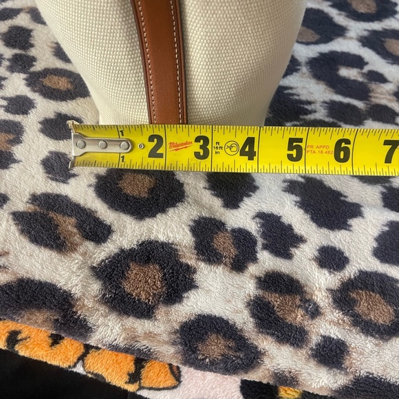 Coach Cream Canvas Tote with Pink and Tan Accents - Picture 8 of 8